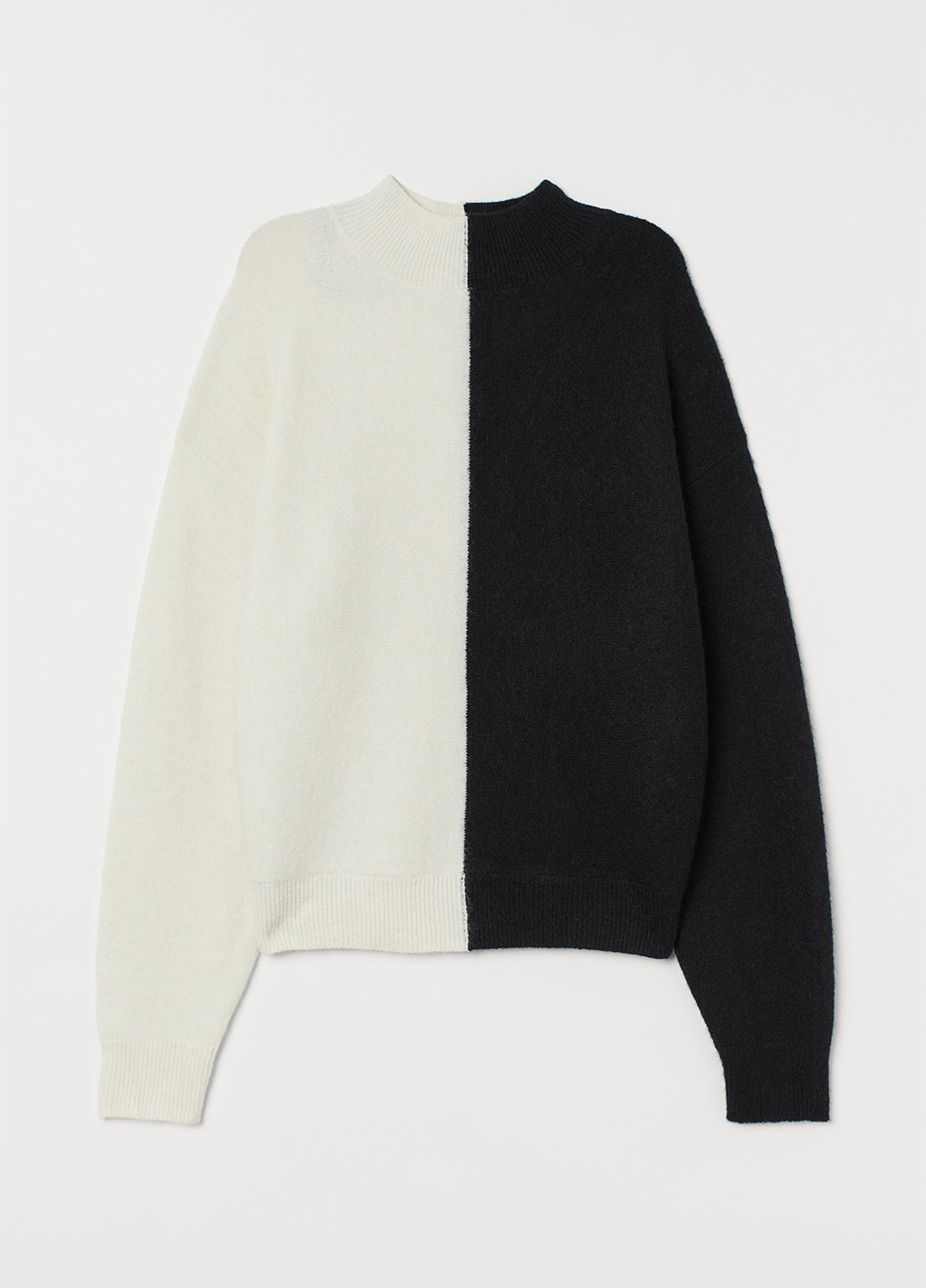 Черно-белый демисезонный свитер H&M