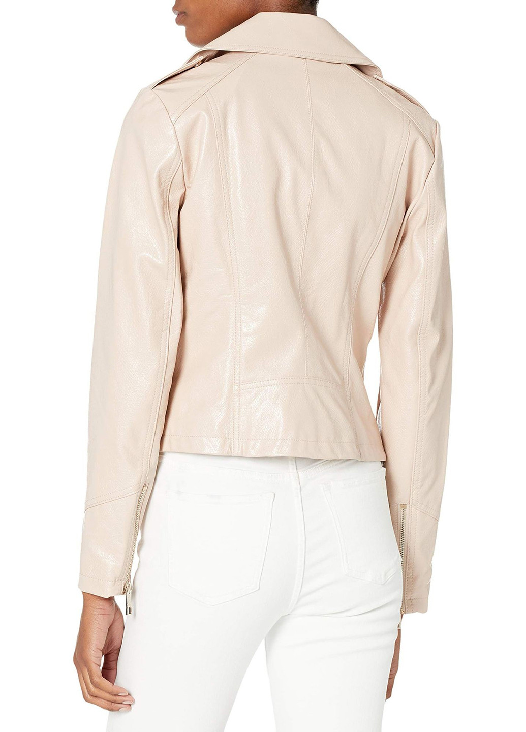 Пудровая демисезонная куртка косуха Guess