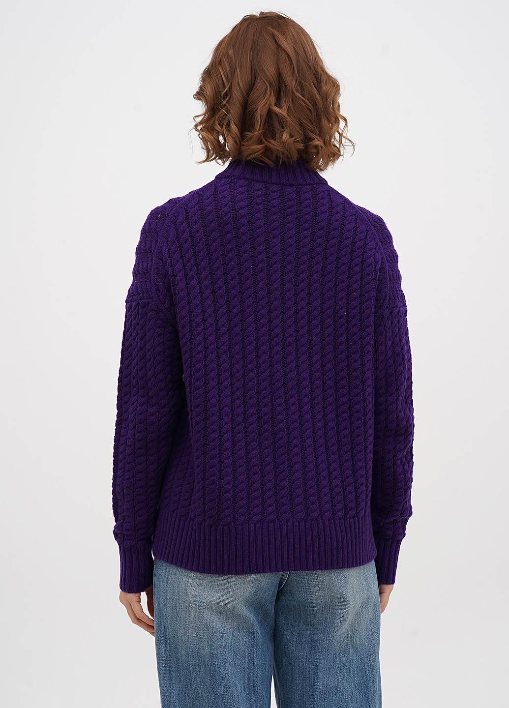 Фіолетовий демісезонний светр J.Crew