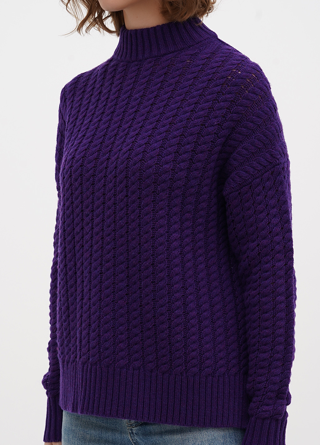 Фіолетовий демісезонний светр J.Crew