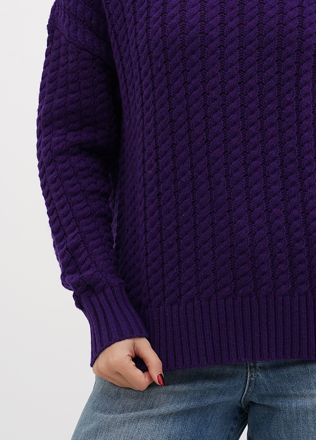 Фіолетовий демісезонний светр J.Crew