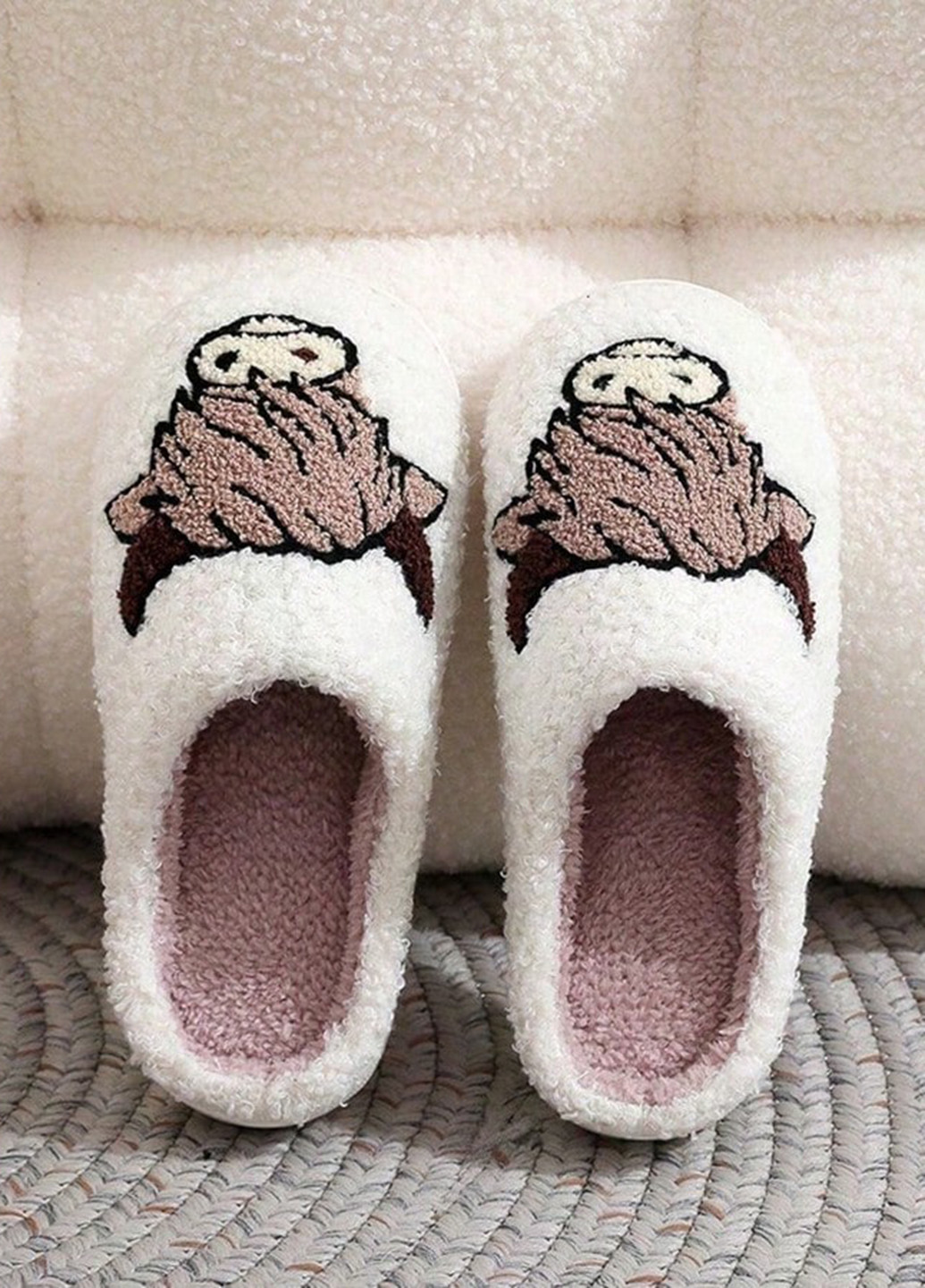 Белые домашние тапочки SHEIN