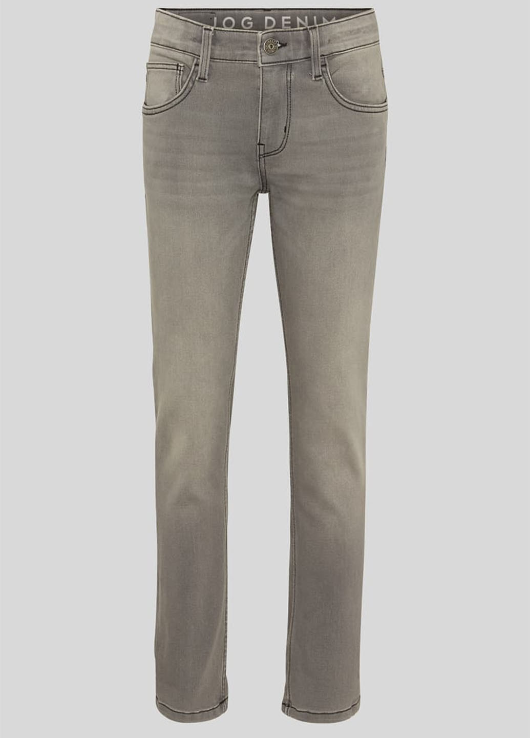 Серые демисезонные зауженные джинсы C&A