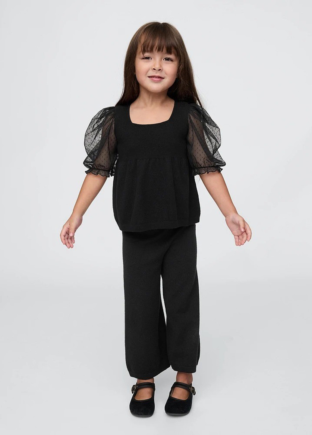 Чорний демісезонний костюм (блуза, штани) брючний Gap