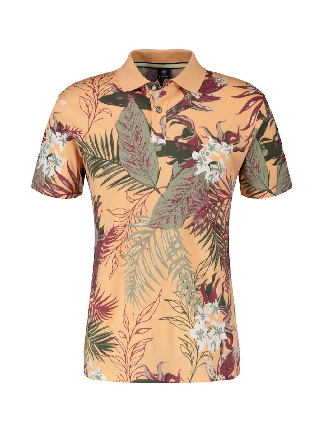 Цветная футболка-поло для мужчин Lerros с цветочным принтом