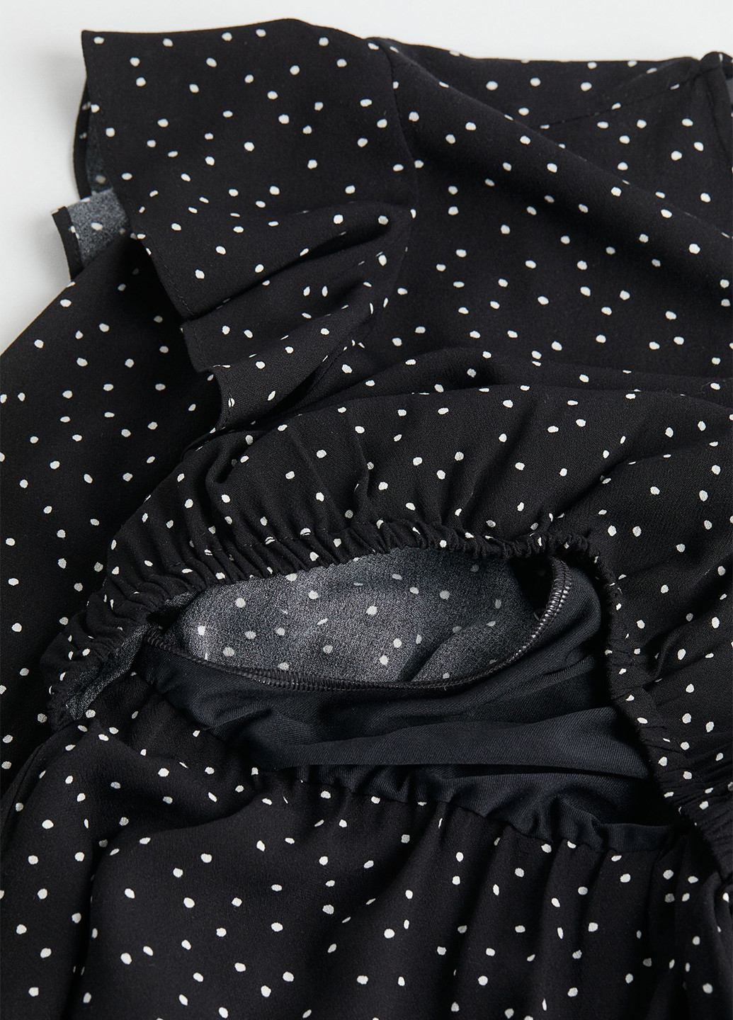 Чорна кежуал сукно H&M в горошок