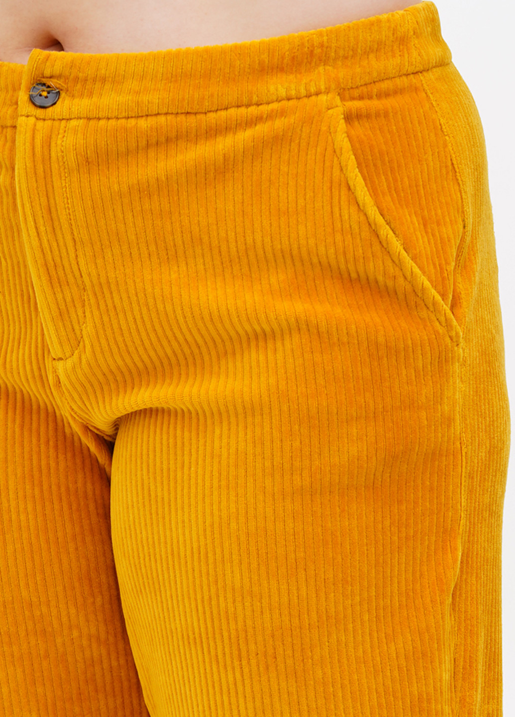 Желтые кэжуал демисезонные кюлоты брюки S.Oliver