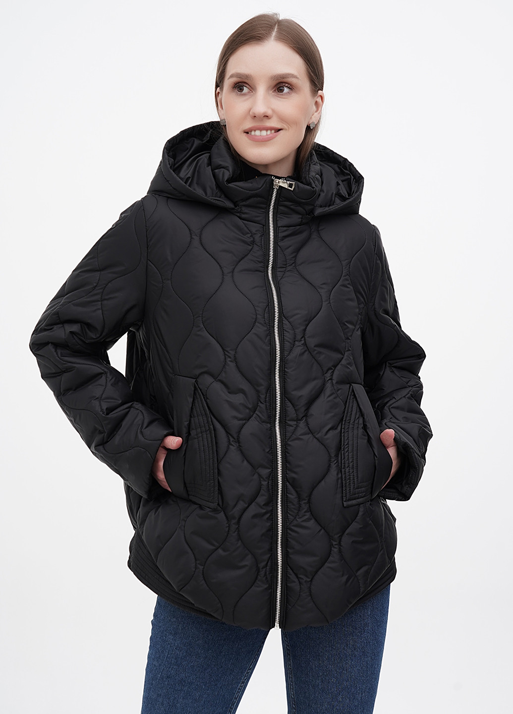 Чорна зимня куртка Eva Classic