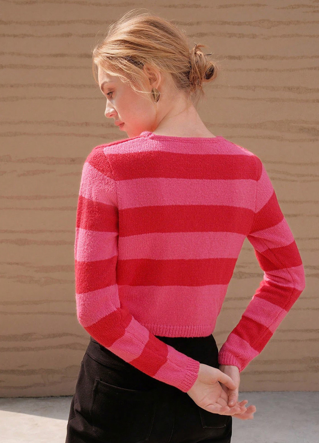 Комбинированный демисезонный джемпер джемпер SHEIN