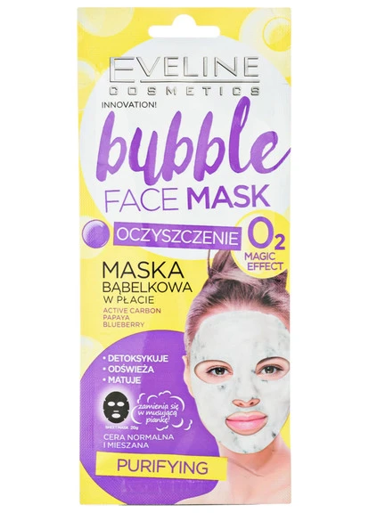 Очищающая тканевая маска для лица Bubble Face Mask Eveline Cosmetics (250116581)