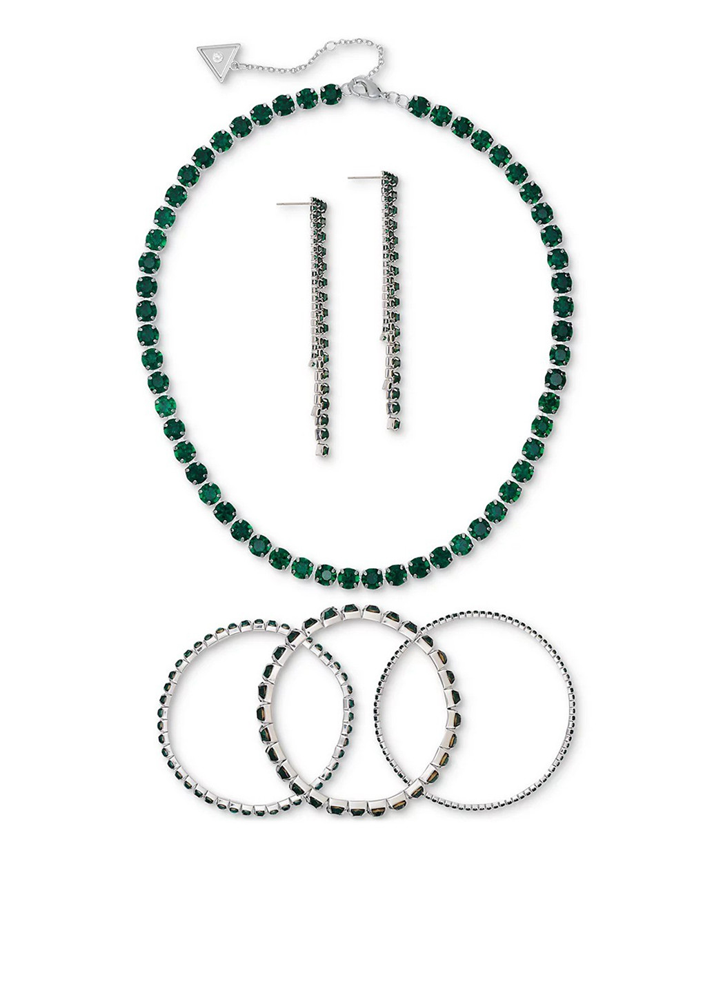 Комплект (ожерелье, браслет (3 шт.), серьги) Guess (322171480)