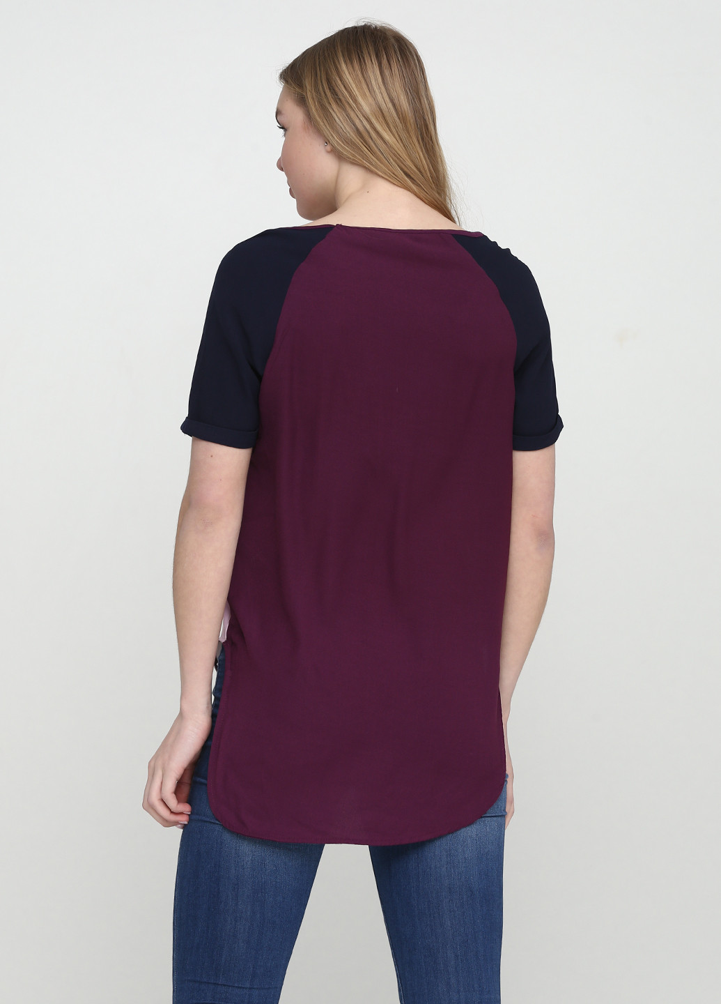 Фиолетовая летняя футболка с коротким рукавом Silvian Heach