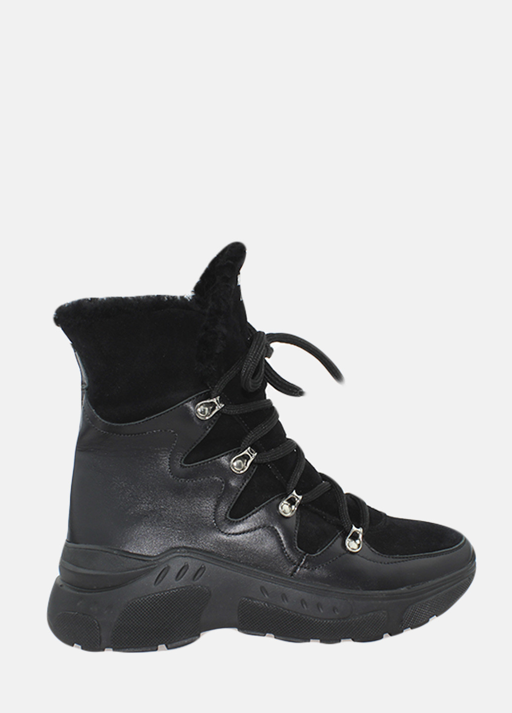 Зимние ботинки re2519 черный El passo из натуральной замши