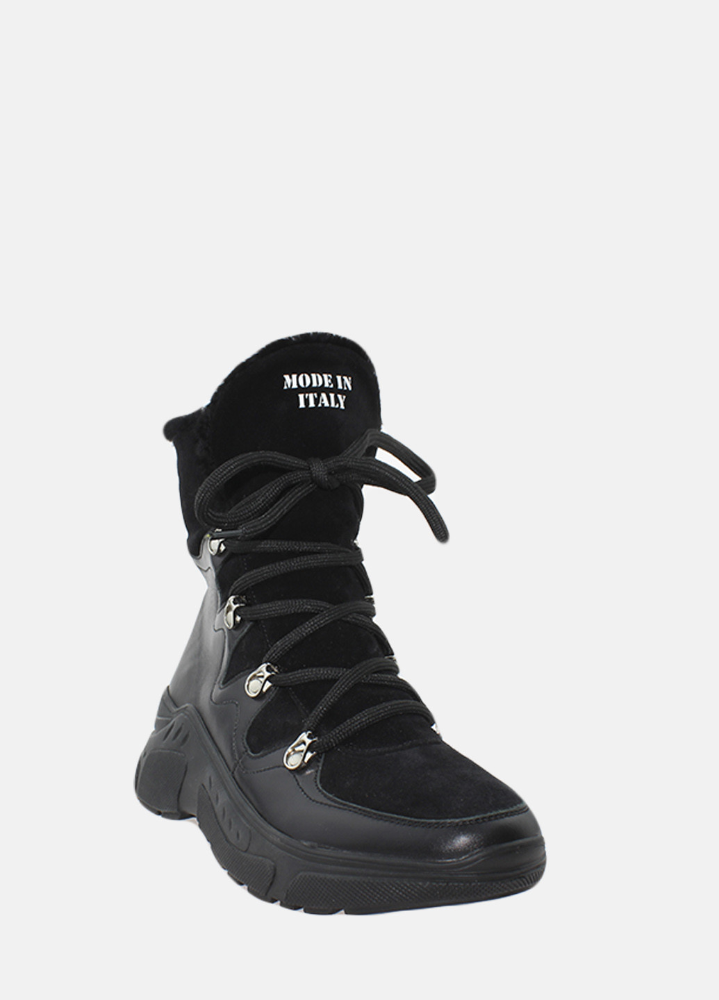 Зимние ботинки re2519 черный El passo из натуральной замши