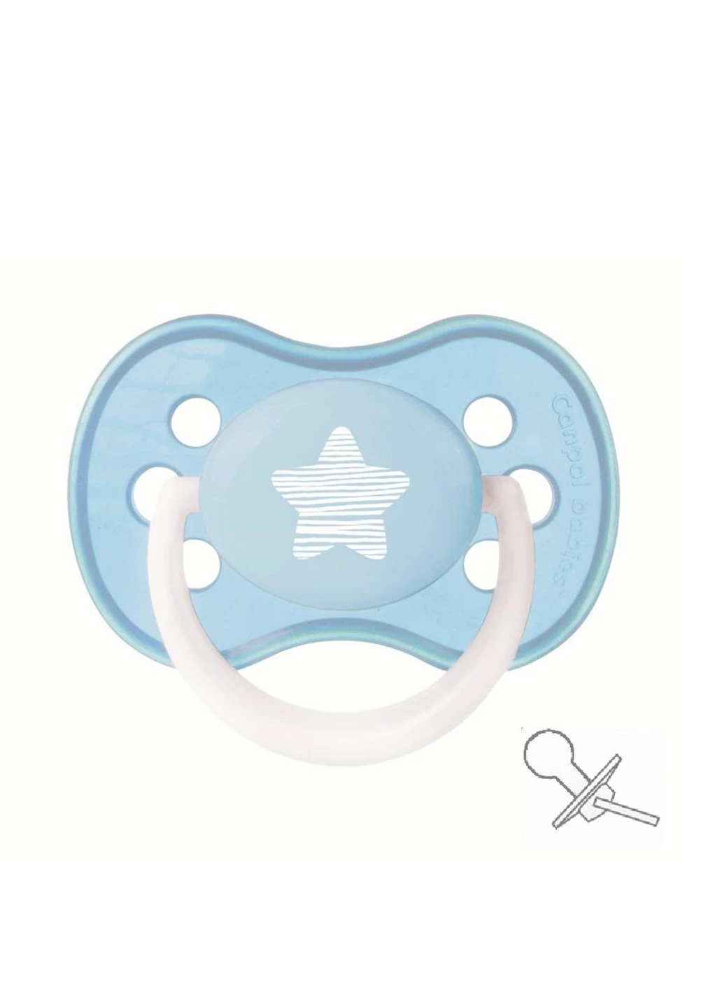 Пустушка силіконова кругла 0-6 м-ців Pastelove Canpol Babies (91069014)