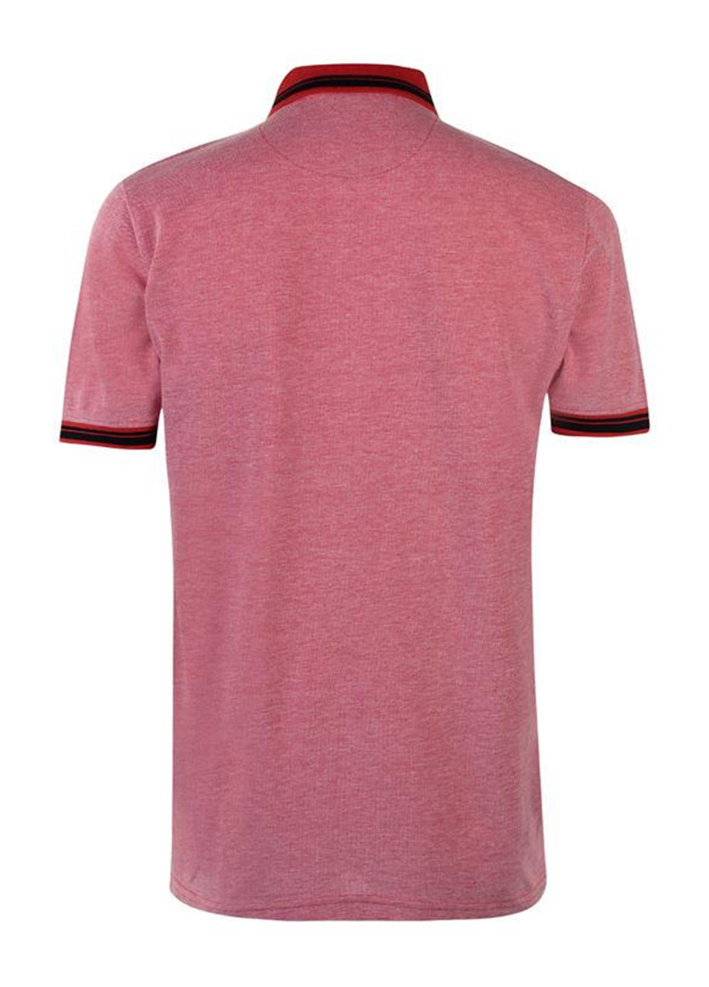 Бледно-красная футболка-поло для мужчин Pierre Cardin меланжевая