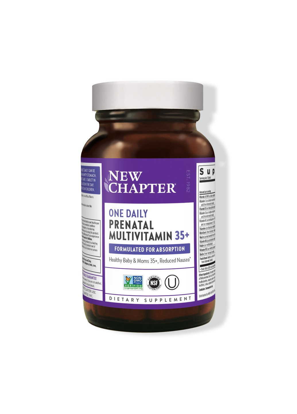Ежедневные Мультивитамины для беременных, One Daily Prenatal Multivitamin 35+,, 30 таблеток New Chapter (255408993)