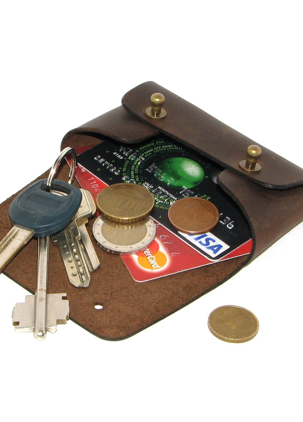 Визитница DNK Cards Vint col.F коричневая DNK Leather (253933485)