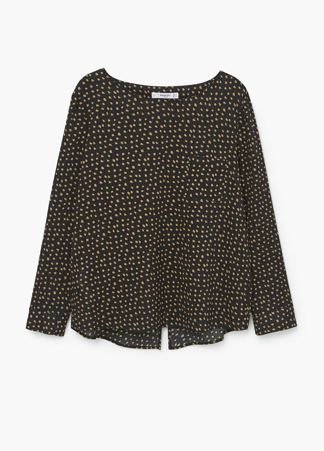 Чёрная блуза Mango