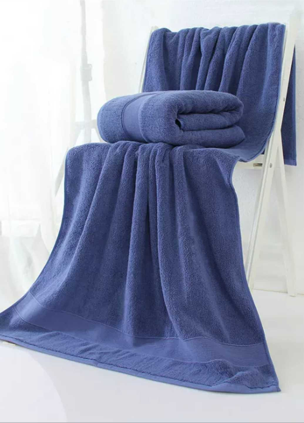 Lovely Svi полотенце махровое банное (хлопок) в подарочном пакете размер: 70 на 140 см синий однотонный синий производство - Китай