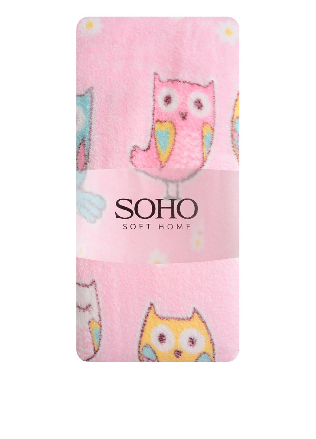 Рушник, 140х70 см Soho малюнок рожевий