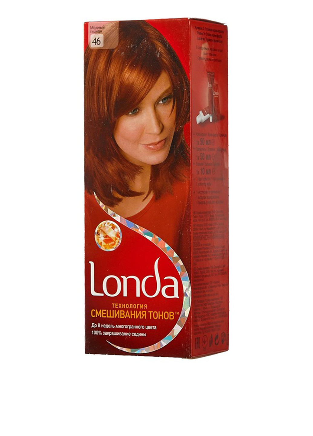 Крем-краска для волос стойкая №46 (медный тициан), 50 мл Londa (77790973)