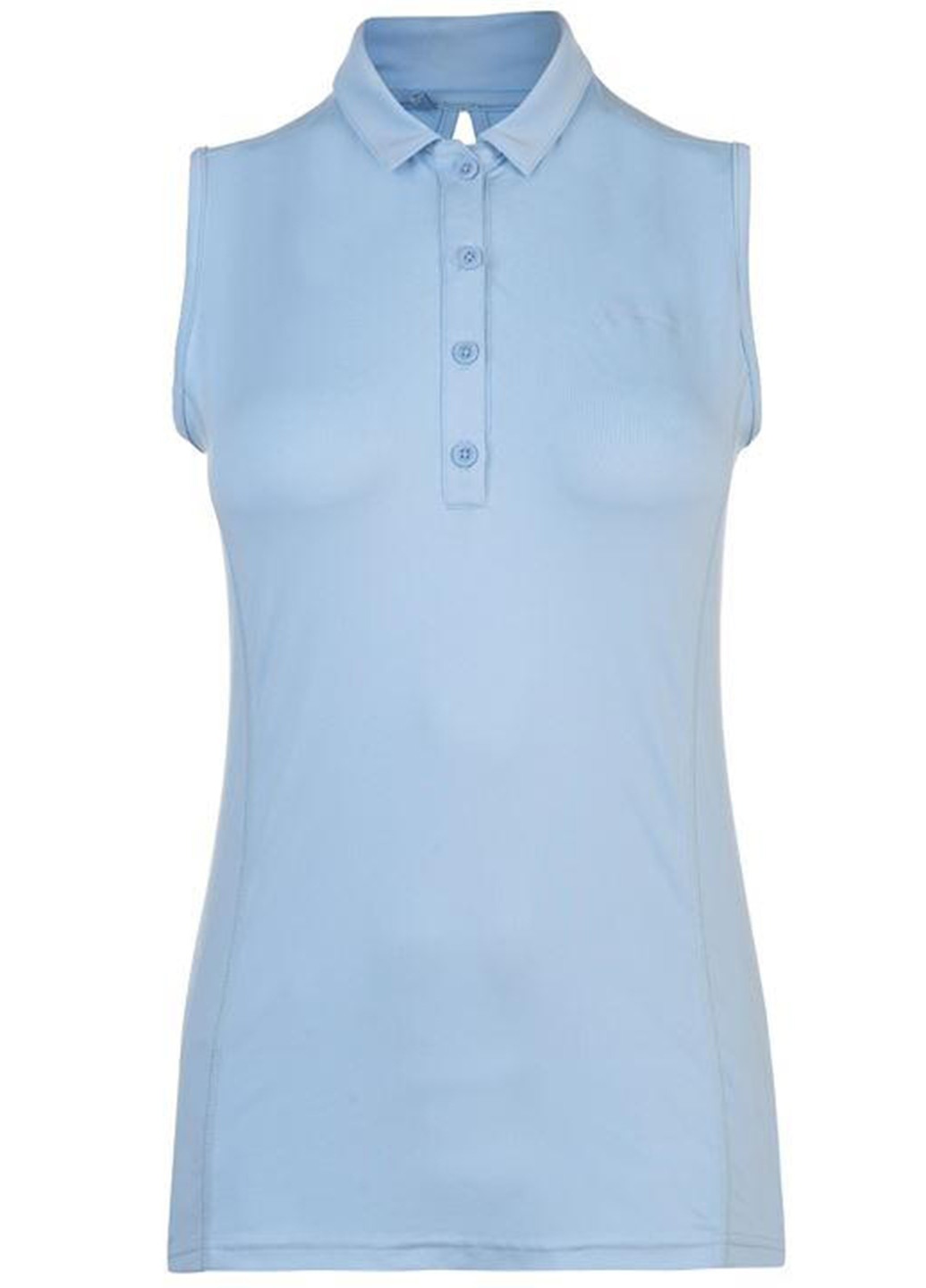 Голубой женская футболка-поло Slazenger однотонная