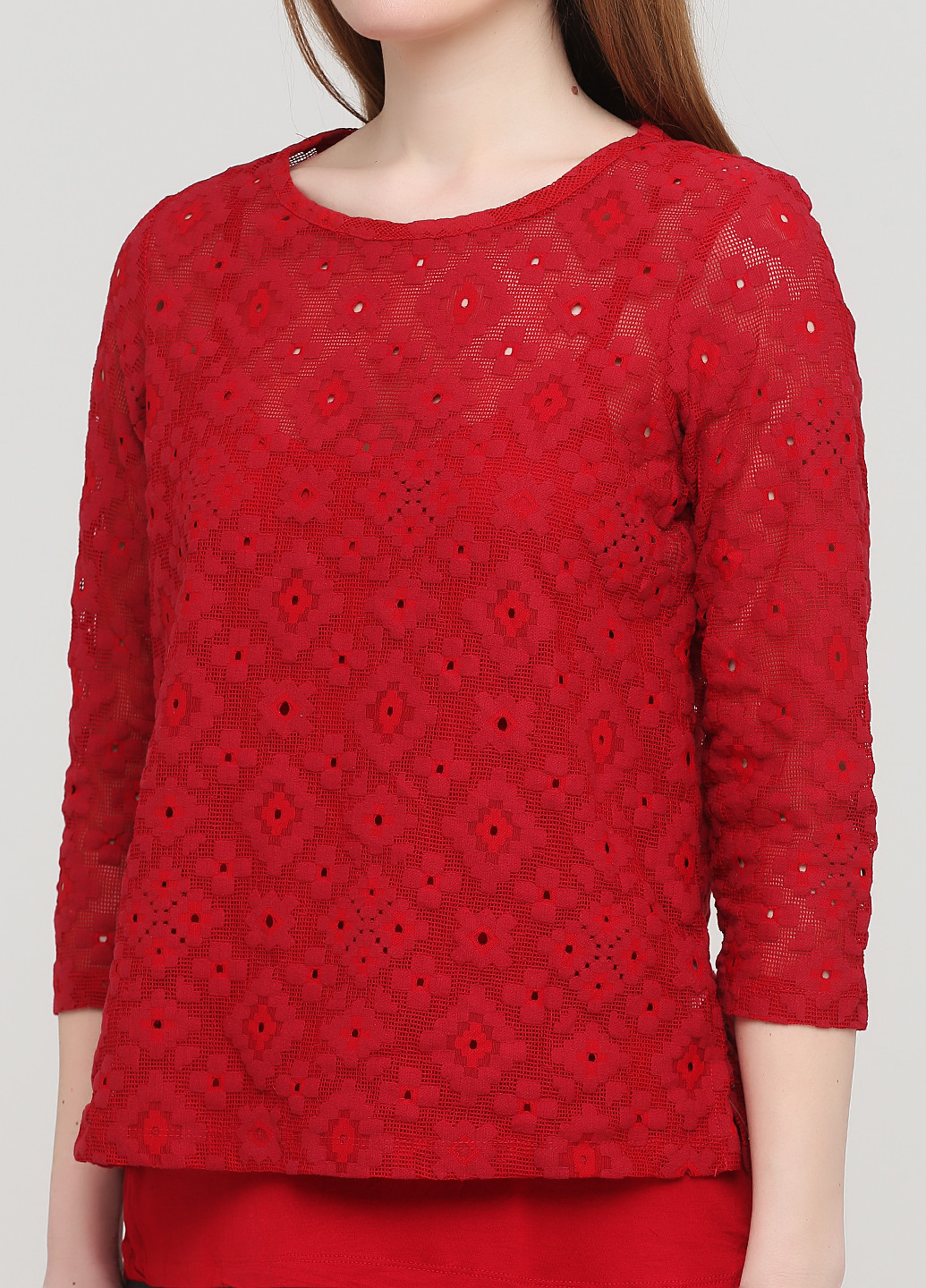Темно-червона демісезонна блуза Signature