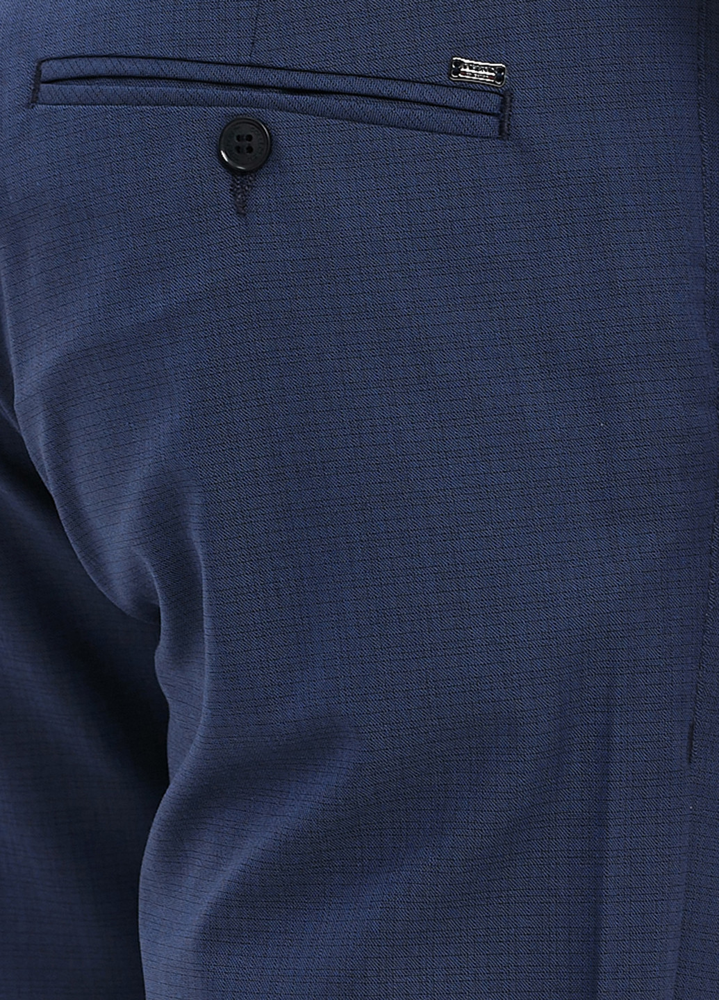 Темно-синие кэжуал, классические демисезонные прямые брюки Trend Collection