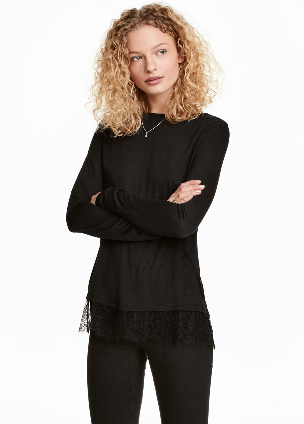 Чорна блуза H&M