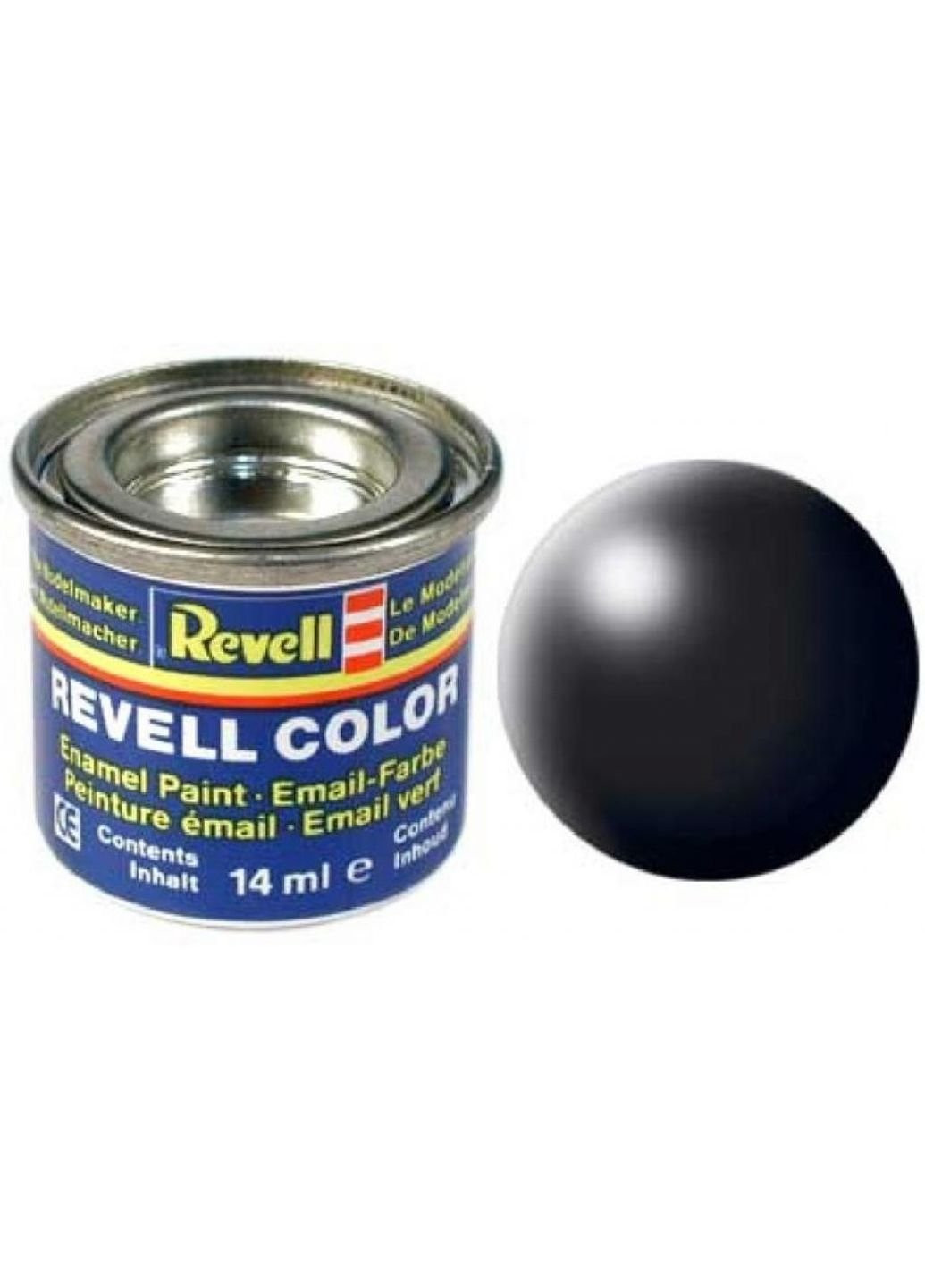 Аксессуары для сборных моделей Краска эмалевая № 302. Черная шелково-матовая, 14 мл (RVL-32302) Revell (254074086)
