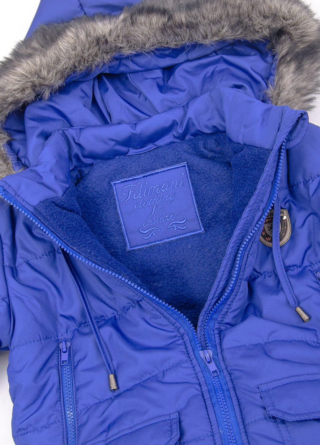 Синяя зимняя куртка Klimani