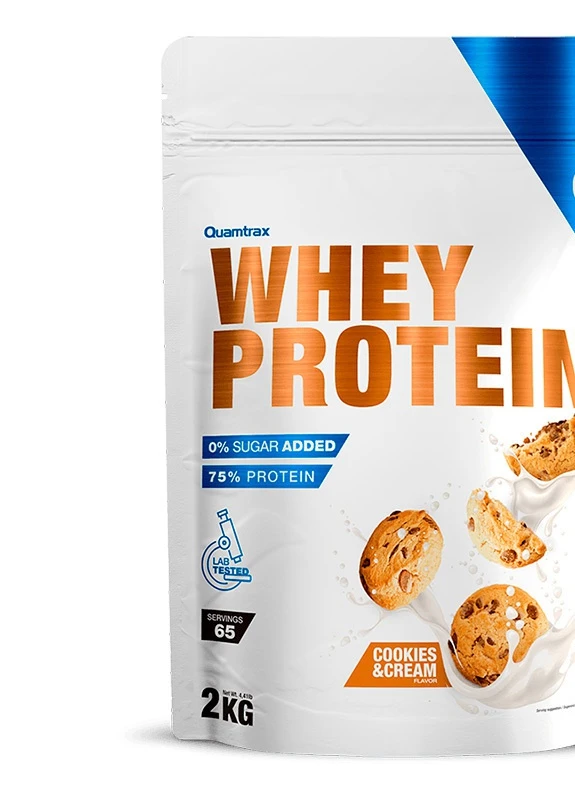 Протеин Whey Protein 2000g (Cookies&cream) Quamtrax (254400972)
