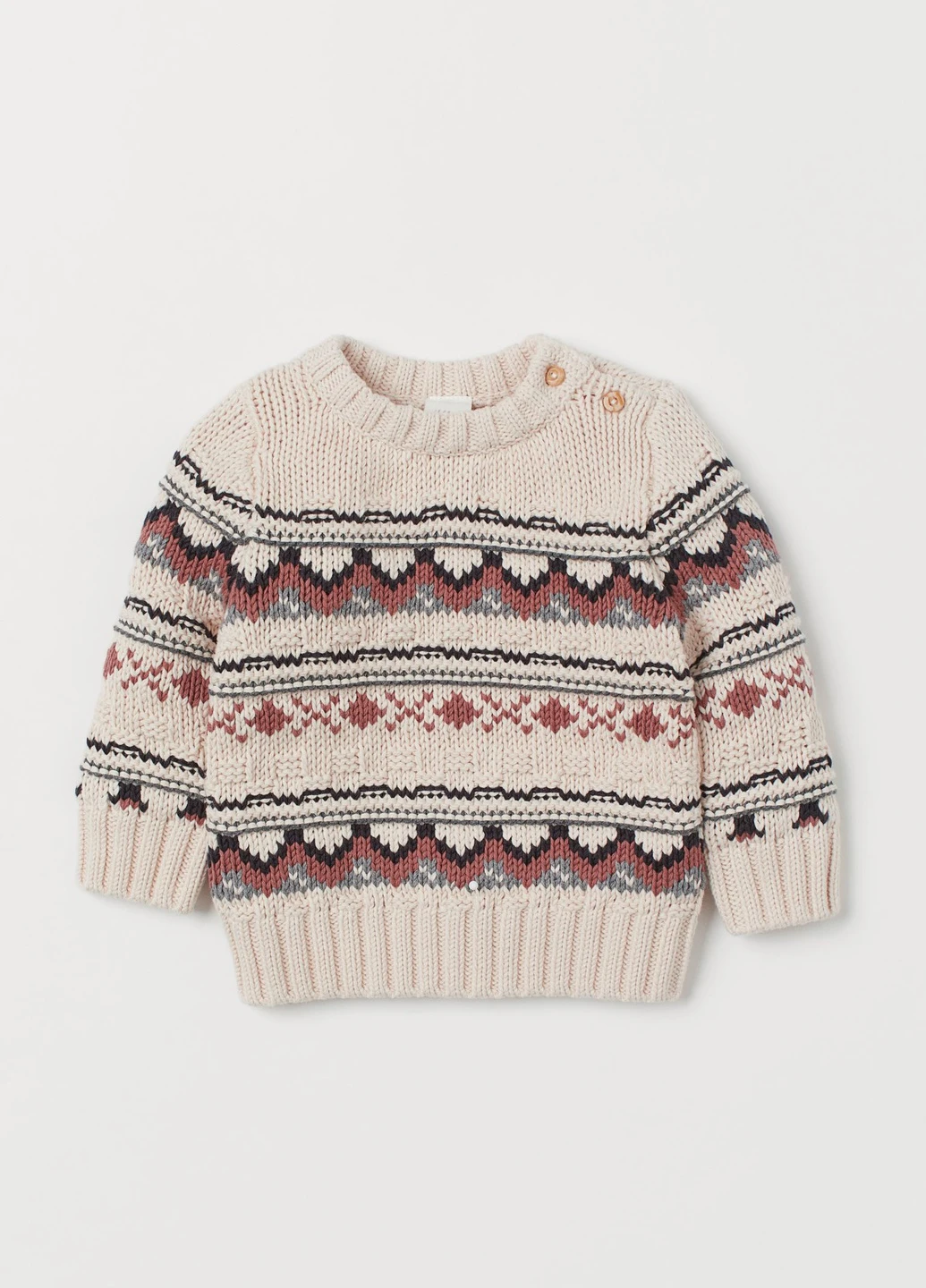 Світло-бежевий зимовий светр H&M