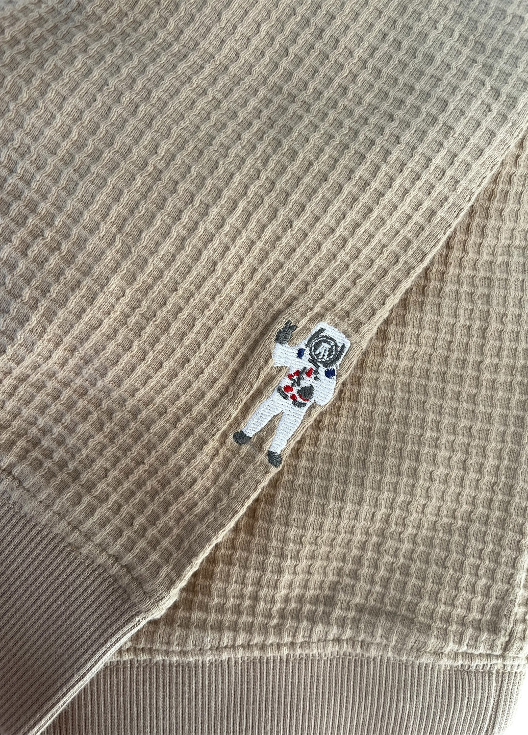 Бежевый свитшот Barstool Sports однотонный вышивка (305944168)