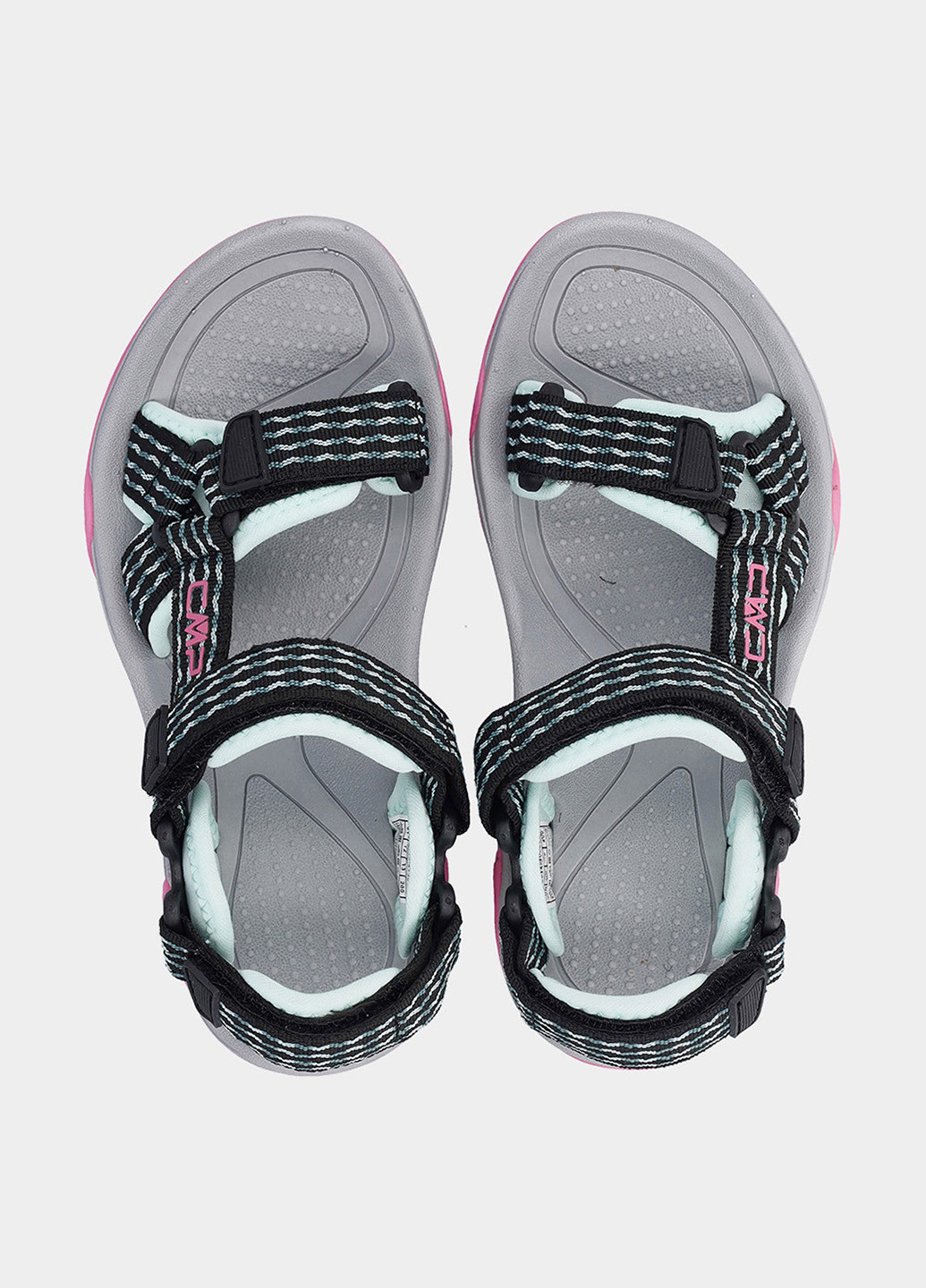 Черные кэжуал, спортивные сандалии CMP на липучке