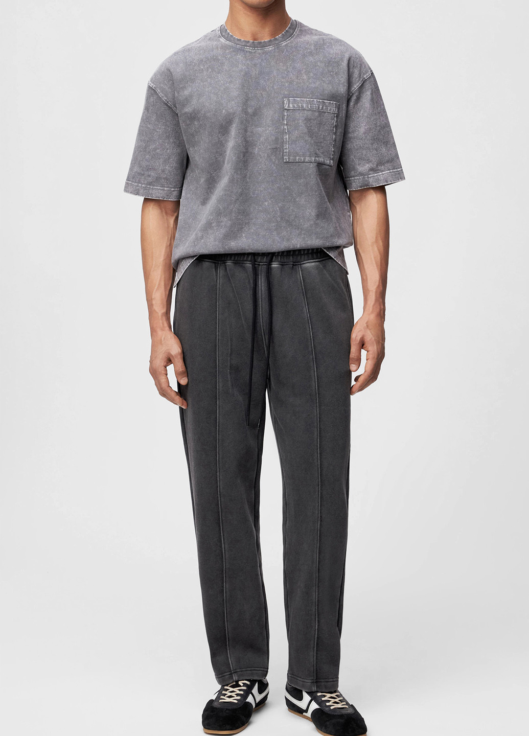 Серые кэжуал демисезонные зауженные брюки Drykorn