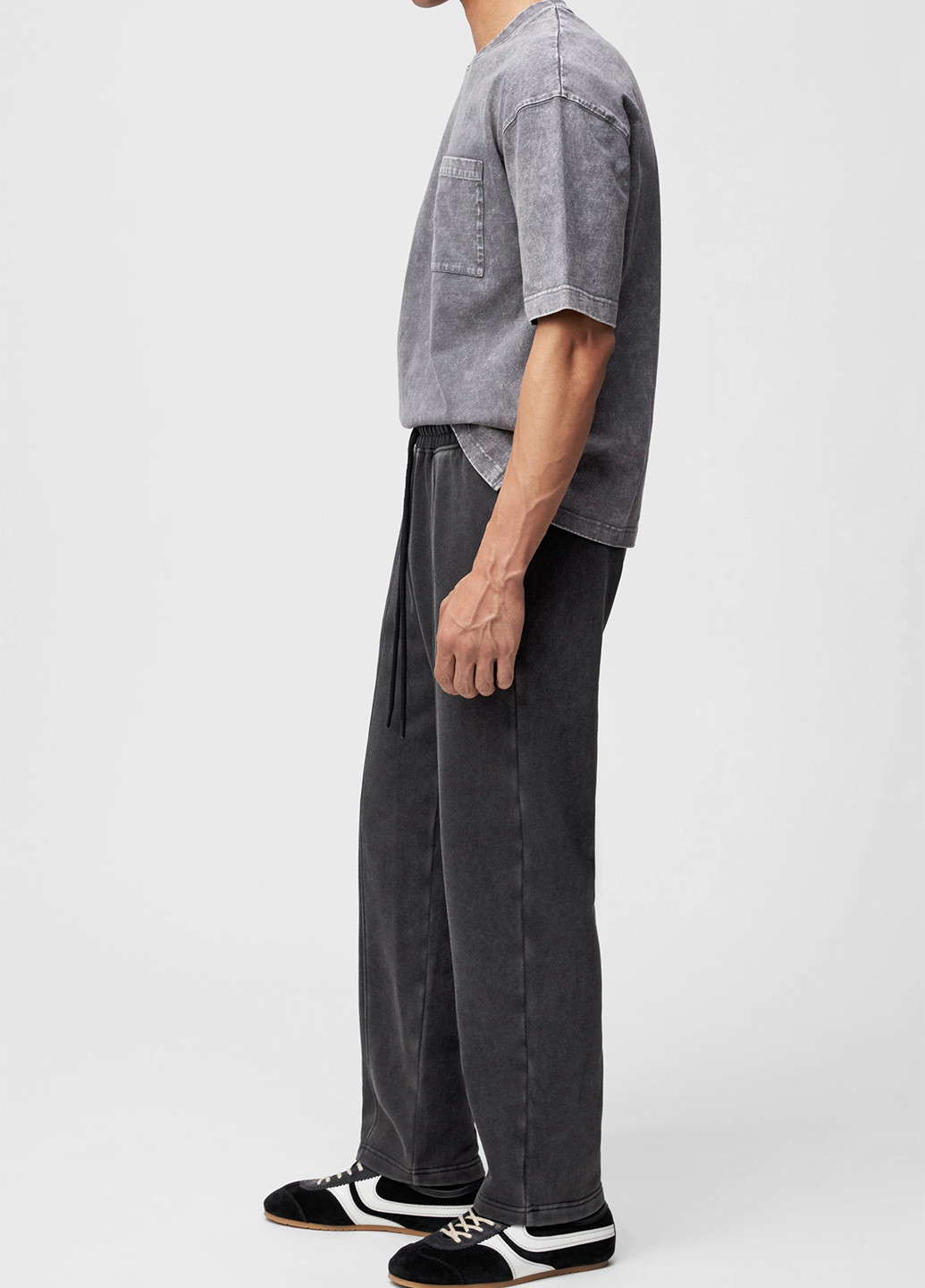 Серые кэжуал демисезонные зауженные брюки Drykorn