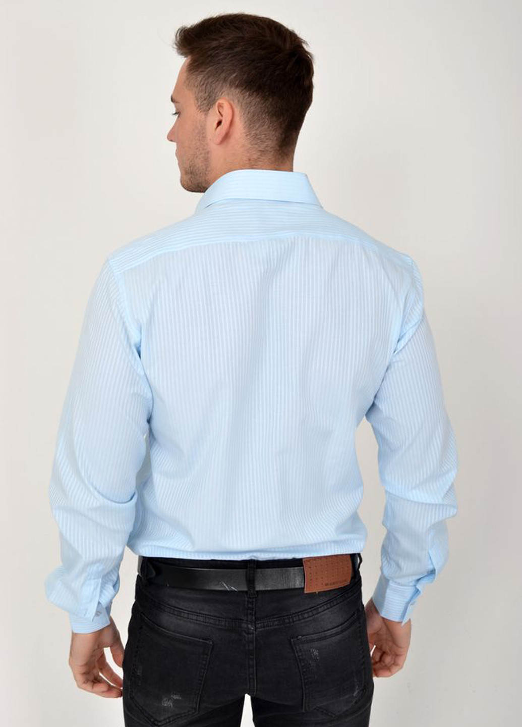 Голубой кэжуал рубашка Ager с длинным рукавом