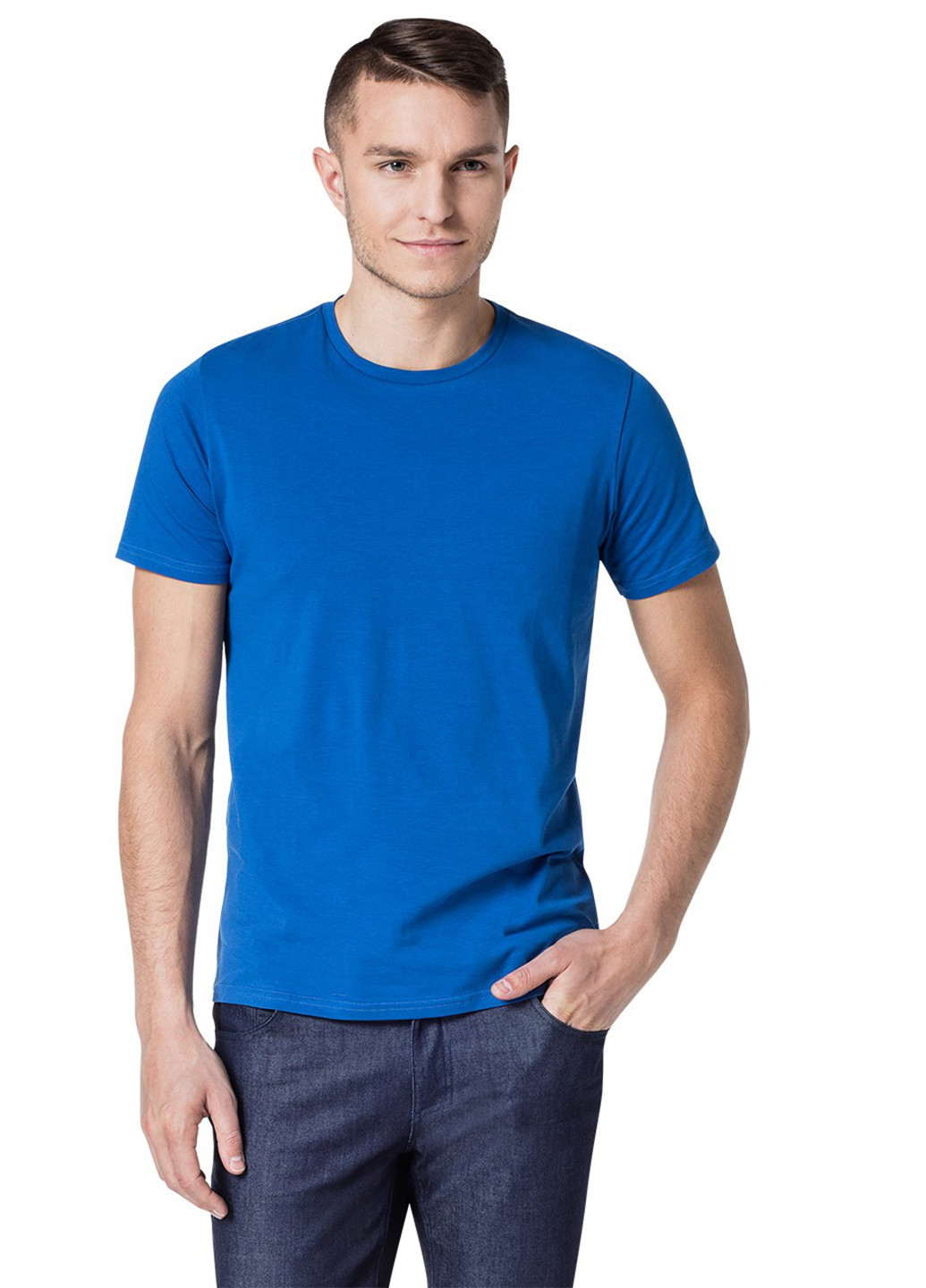 Синяя футболка Audimas