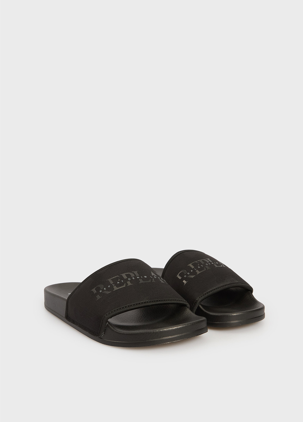 Черные пляжные, кэжуал шлепанцы Replay