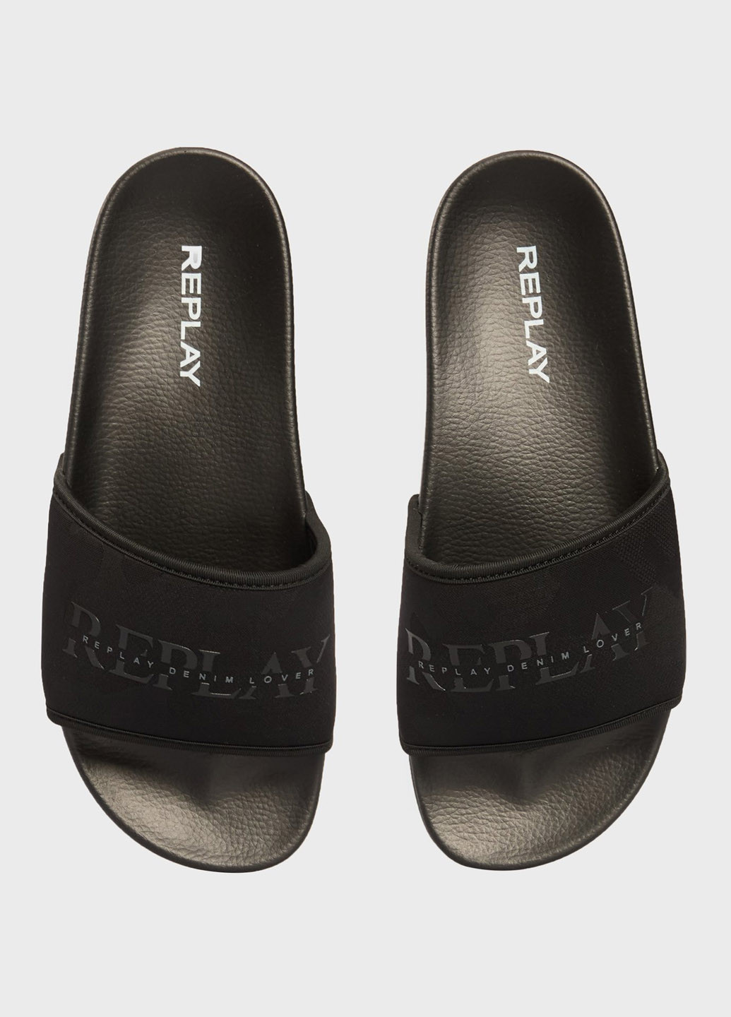 Черные пляжные, кэжуал шлепанцы Replay