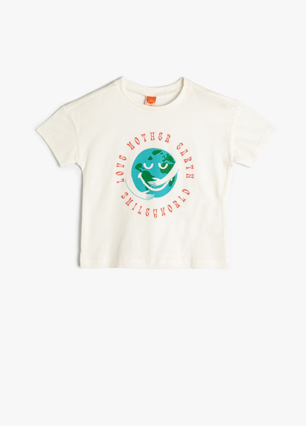 Молочная летняя футболка KOTON