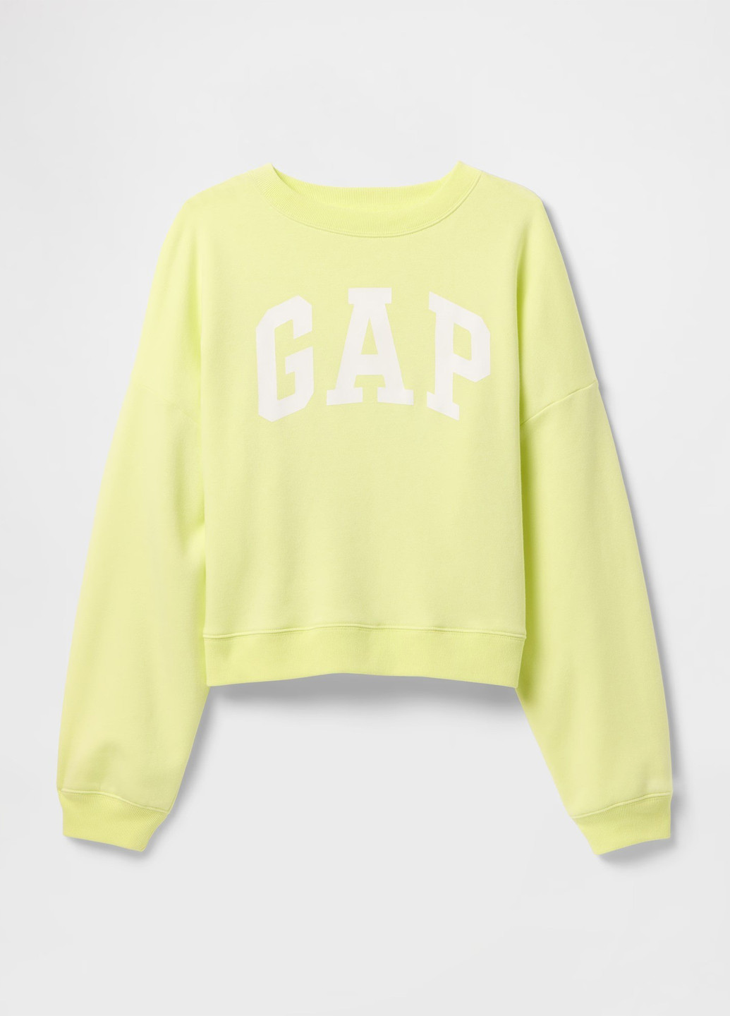 Жовтий світшот Gap логотип без декору (336933298)