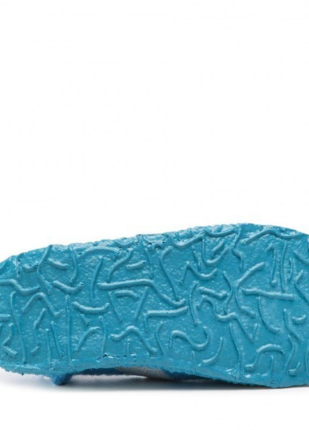 Голубые комнатные тапочки из валяной шерсти на каучуковой подошве Nanga с пайетками