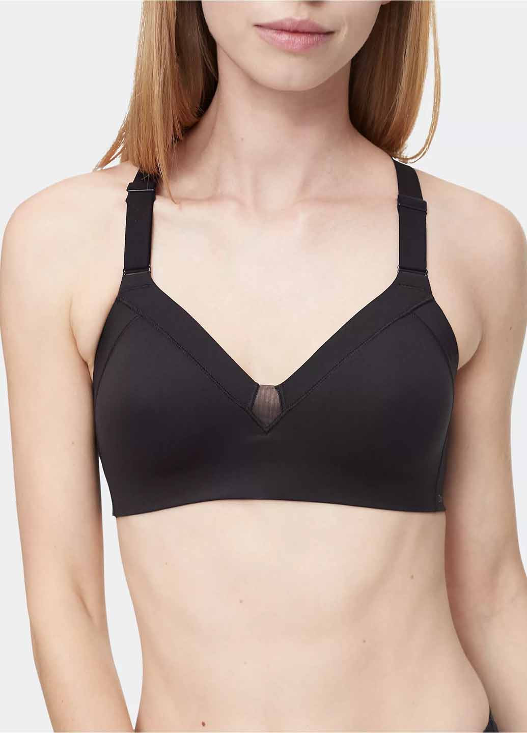 Черный демисезонный комплект (бюстгальтер, трусики) Calvin Klein