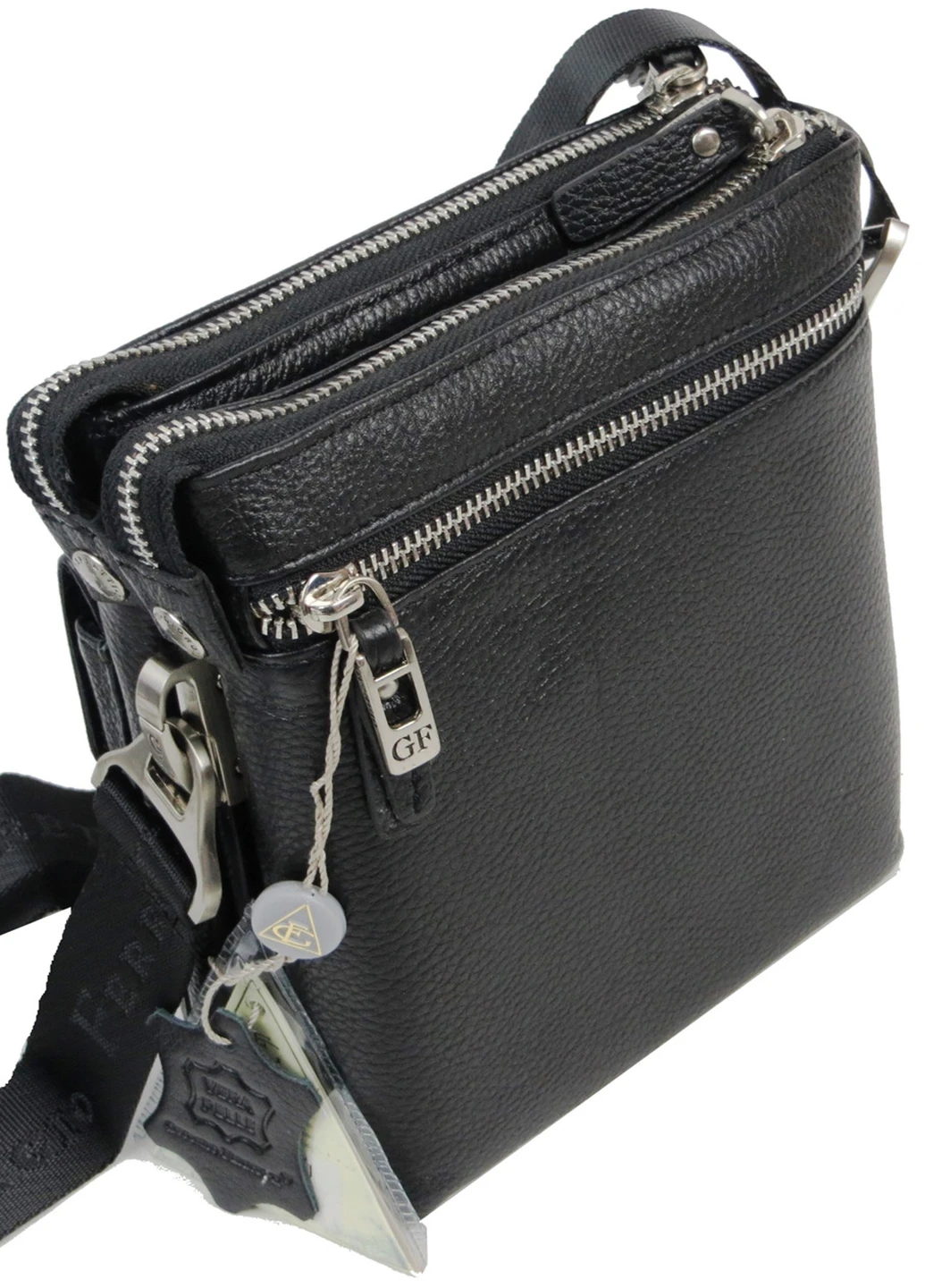 Мужская кожаная сумка 18,5х15,5х9 см Giorgio Ferretti (254595207)
