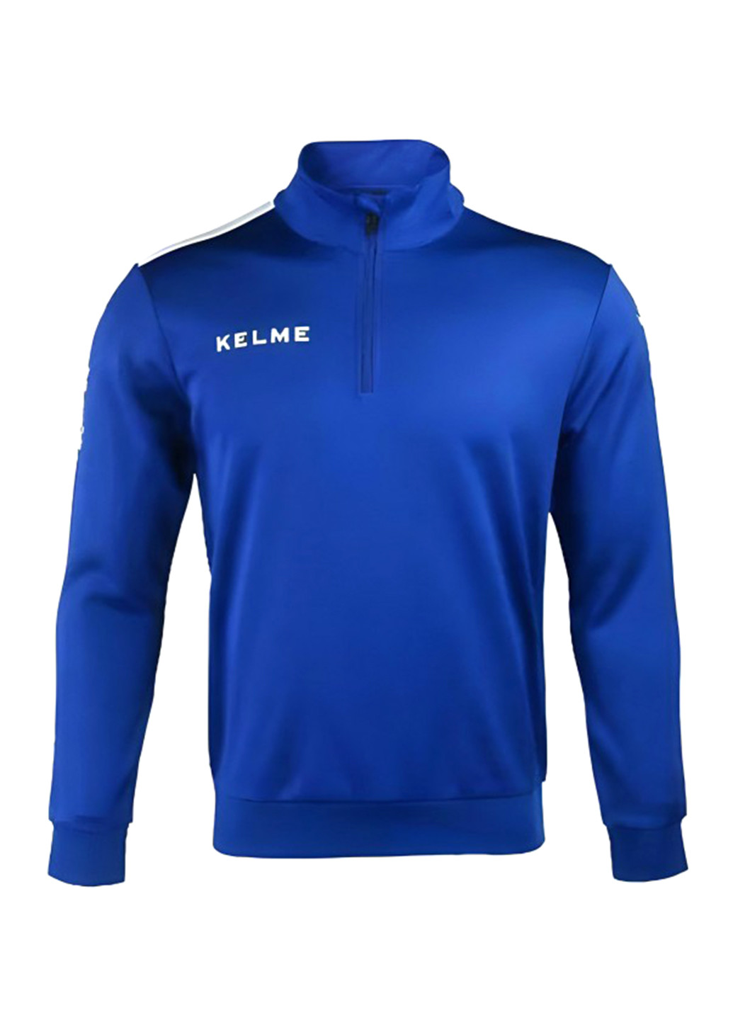 Свитшот Kelme - Прямой крой логотип синий спортивный полиэстер, трикотаж - (257268309)