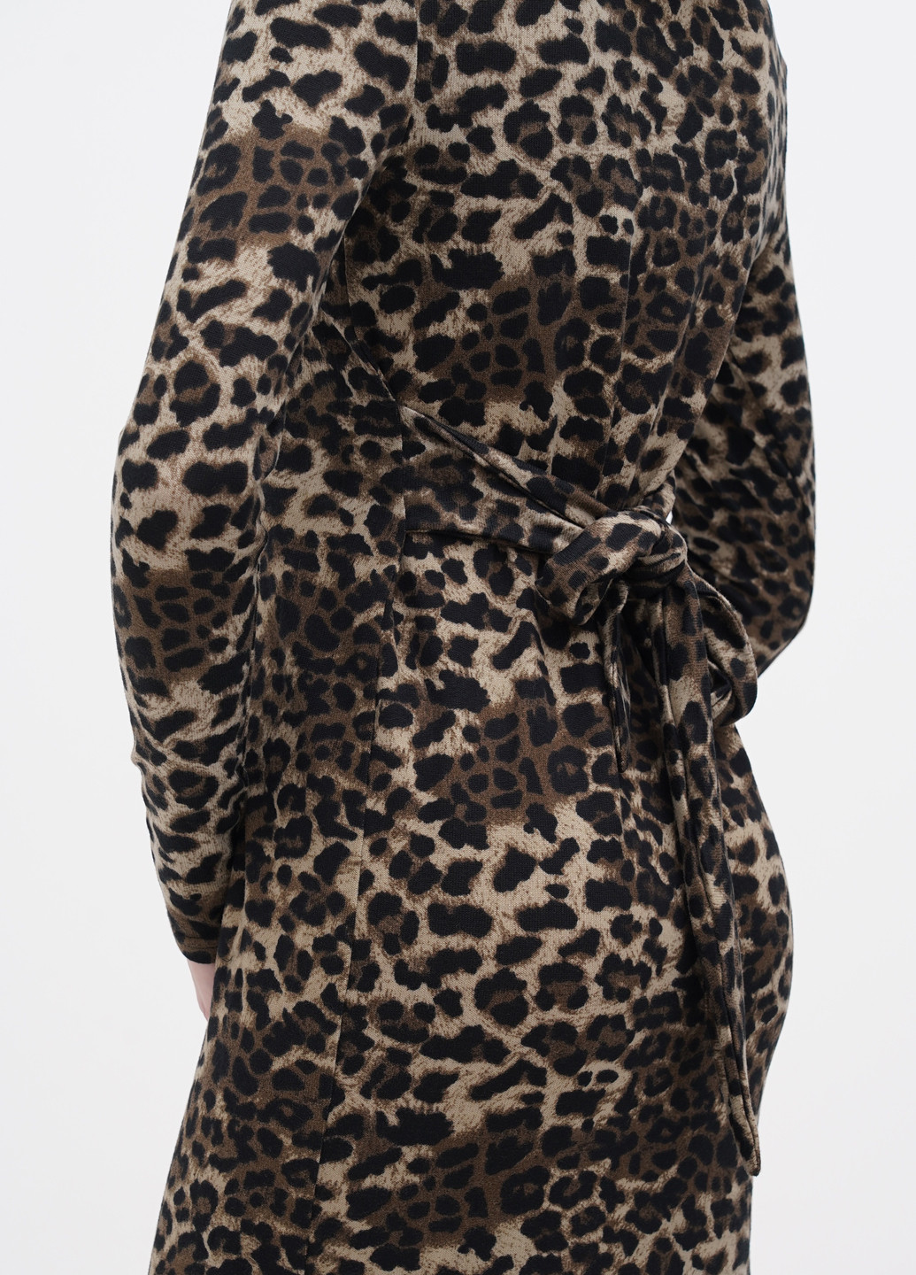 Темно-бежевое кэжуал платье футляр Glamorous леопардовый