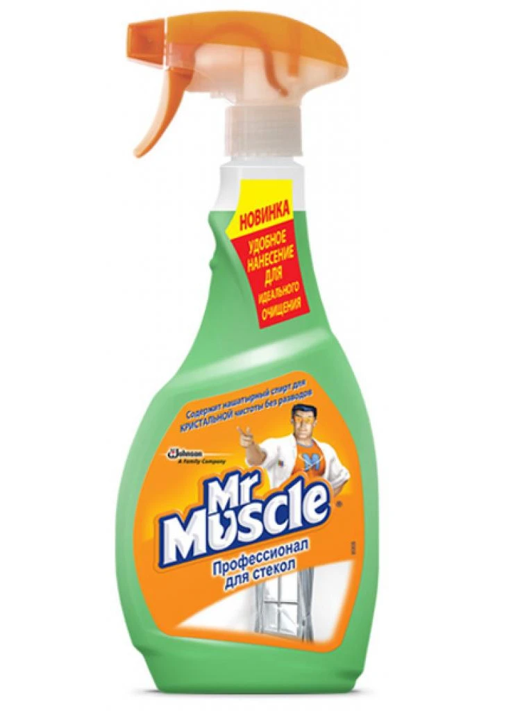 Засіб для миття скла Професіонал з курком з нашатирним спиртом 500 мл Mr Muscle (248072044)